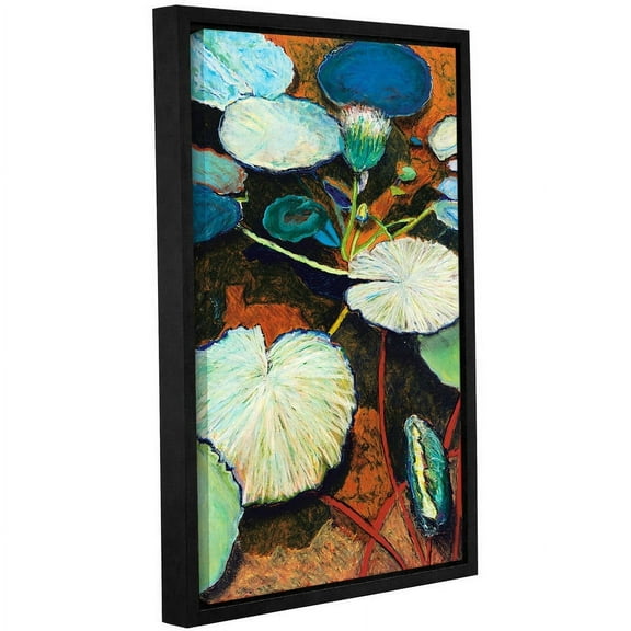 ArtWall Allan Friedlander "Frogs Hideaway" Gallery-wrapped Floater-framed Canvas