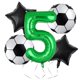 thumbnail image 1 of Set de globos de fútbol para fiesta de 5.º cumpleaños, 32", 1 of 7