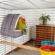 thumbnail image 5 of Hamaca cálida para loros | Cama colgante de algodón grueso y afelpado | Espacio de descanso invernal acogedor para loros medianos | Accesorio de jaula de tela suave | Amarillo, gris, verde y morado, 5 of 5