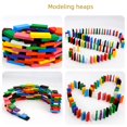 thumbnail image 4 of Wooden Color Dominoes Organs Building Blocks Kindergarten Children‘s Educational Intelligence Hands-on Brain Toy Gift, 4 of 7