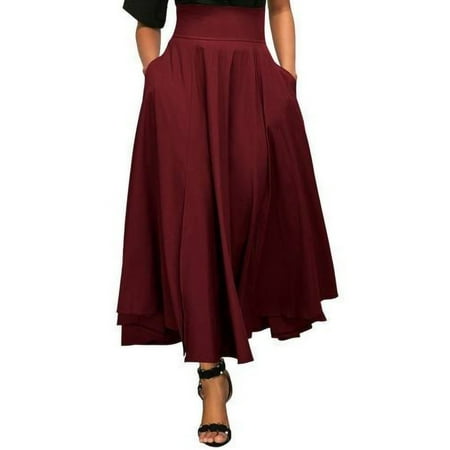 

QYZEU Maternity Skirts Bohemian Skirt Ankle Skirt Casual Skirts Length Skirt Skirts High Women S Waist A-Line Skirt