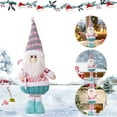 thumbnail image 3 of Muñeca Telescópica Santa Claus Con Piernas Retráctiles para El Adorno Fiesta en Casa Rosa, 3 of 9