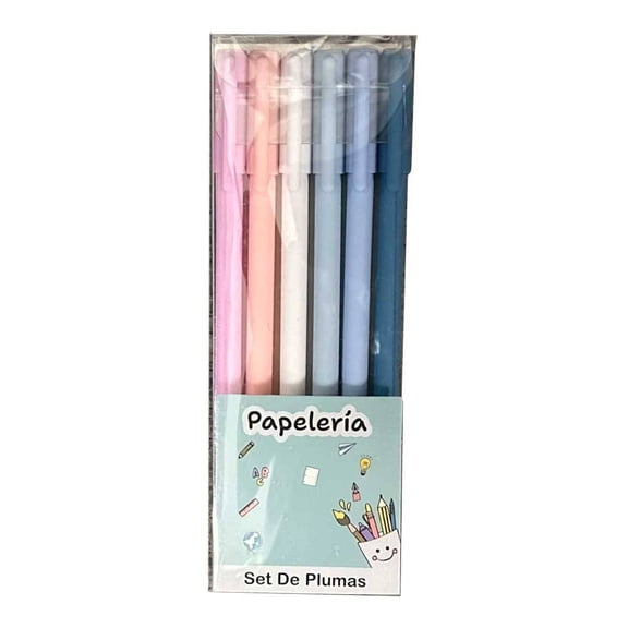 Bolígrafos Prichos Colores Pastel 6 Piezas