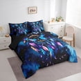 thumbnail image 3 of Manfei Bohemian Feather Dreamcatcher Bedding Comforter Set 7 Pieces for Boys Girls,Flying Butterflies Full Bedding Set Lightweight,Abstract Gradient Fitted Sheet Flat Sheet,Luxury Bedroom Decor, 3 of 8