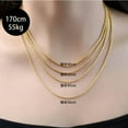 thumbnail image 5 of K-KED 18K Solid Gold Rope Chain Singapore Twist Necklace Men Women 2mm 16"-24"-50cm, 5 of 9