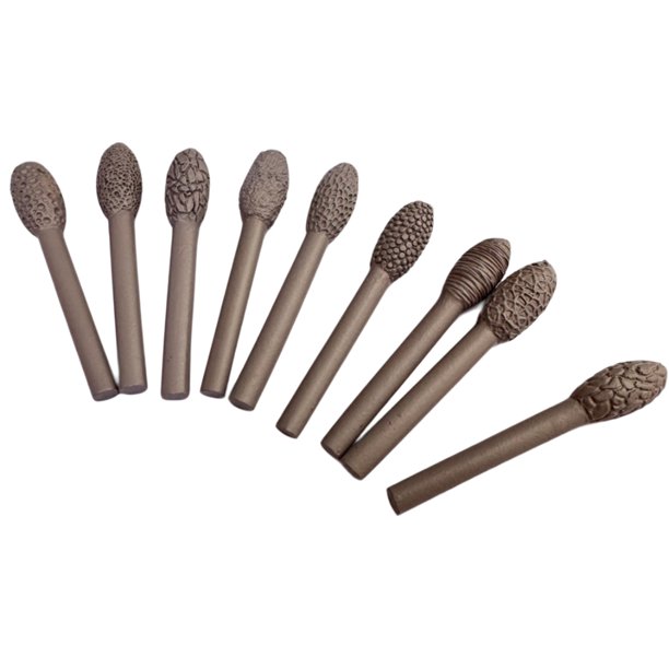 Clay Art Texture Tool Mandle Ergonomic Mandles Pattern Rollers Kit para Proyectos Arte