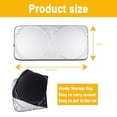 thumbnail image 2 of Parasol para parabrisas de coche, parasol para coche con bolsa de almacenamiento, para protección solar y UV | accesorios interiores del coche, 2 of 7