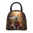 thumbnail image 1 of Disketp Sunshine Flower Meditating Cat Bolsa Térmica para Almuerzo, Lonchera con Abertura Amplia y Gran Capacidad, Organizador Reutilizable para Mujeres, Hombres y Adultos, 1 of 6