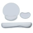 thumbnail image 1 of Graflsoa Ergonomic Memory Foam Keyboard Wrist Rest, Mouse Pad, and Mouse Wrist Support Set with Non-Slip Rubber Base, Available in Multiple Colors (Grey, Pink, Black, Blue, Green, Rose Red), 1 of 6