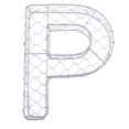 thumbnail image 2 of Romantic Iron Alphabet R Frame Wire Wreath Succulent Pot Wedding Decor, 2 of 6