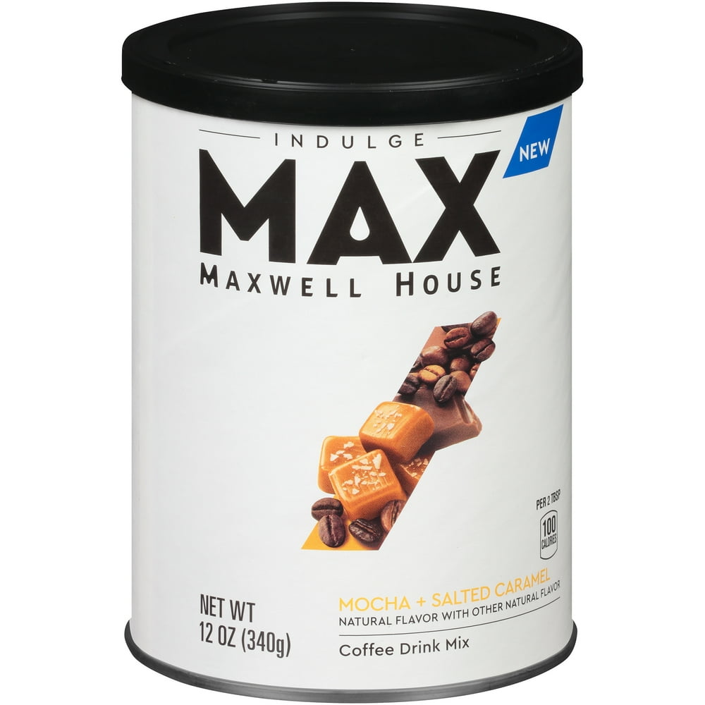 MAX Indulge by Maxwell House Mocha Salted Caramel Instant Coffee 12 oz