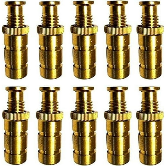 Axe Pool Cover Anchors Concrete and Pavers Deck - Universal Size Fits 3/4" Hole - Best for Pool Safety Cover Installation - Durable Brass Pool Cover Anchors and Head Screw Bolts (10)