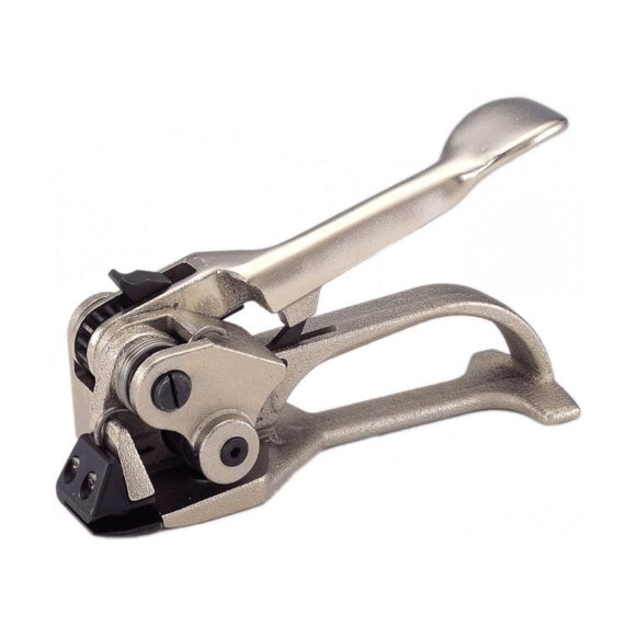 IDL Packaging S-246 Deluxe Pusher Tensioner for 3/8" to 3/4" Steel Strapping - Perfect for Both Round and Flat Packages - Heavy-Duty Steel Strapping Tool with Long Service Life