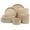Matte Earthstone, variant on Gibson Elite Tatum Premium Porcelain 16 Piece (Service for 4) Plates and Bowls Dinnerware - Blue