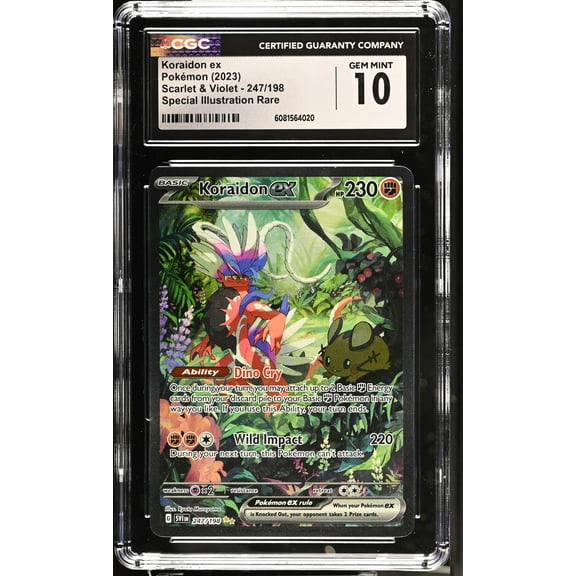 2023 Pokémon Scarlet & Violet Special Illustration Rare Koraidon #247/198 CGC 10