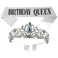 thumbnail image 3 of 1 set Girl Sash and Tiara Set Decorative Etiquette Cumpleaños Posts, 3 of 5