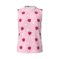 thumbnail image 6 of Picia Strawberry And Heart mens Cotton Tank Undershirts , Moisture-wicking Ribbed Tanks, Lightweight Cotton Tank Undershirts-X-Large, 6 of 8