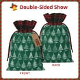thumbnail image 2 of Yiaed Christmas Trees Print Christmas Small Burlap Bags with Drawstring, Burlap Gift Bags Christmas Linen Treat Sacks Gift Wrapping Bags Xmas Holiday Party-Black, 2 of 8