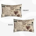 thumbnail image 4 of EasygdpAbstract Coffee Pattern With Letters Polyester Fiber Double-Sided Pillowcase,Super Soft,Comfortable And Luxurious Pillowcase,Not Easy To Break Or Deform- 16"X24", 4 of 9