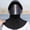 Black, variant on Unisex UV Sun Hood Hat with Clear Visor & Zipper, Full Face Neck Shoulder Cover Breathable Solid Color Cap for Cycling Driving Hiking Spring Summer White Free Size(Free Size)