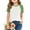 Green, variant on hoksml Kids Short Sleeve Raglan T Shirt Casual Color Block Crew Neck Top for Boys and Girls Size 3-14