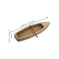 thumbnail image 2 of WRITWAA 3Pcs Small Khaki Wood Canoe Models for Desktop Craft and Nautical Display, 2 of 7