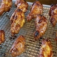 thumbnail image 4 of LNGOOR 2 Pcs Stainless Steel Cooling Rack 9.8” x 7.5”  Baking Cooking Roasting Grilling Rack for Cookies  Bread  Cakes, 4 of 7