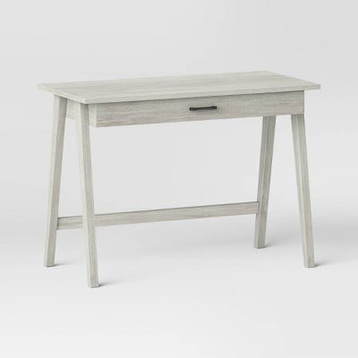 Wood Writing Desk with Drawer Black -Home Office Furniture, 42" Workstation