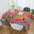 thumbnail image 2 of Yayeee Tablecloths for Rectangular Tables 60 x 120 inch Party Table Cover, Art City, 2 of 6