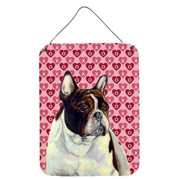 Carolines Treasures LH9157DS1216 French Bulldog Hearts Love and Valentines Day Portrait Wall or Door Hanging Prints