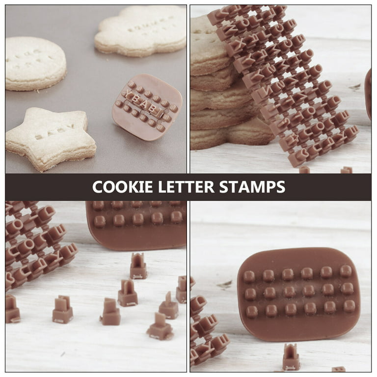 2 sets of Polymer Clay Letter Stamps Mini Alphabet Number Letter