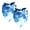 Multicolor, variant on PhooArto Blue Butterfly Moon Dog Bandanas, 2 Pack Soft Washable Pet Scarf Triangle for Large Dogs Puppies and Cats