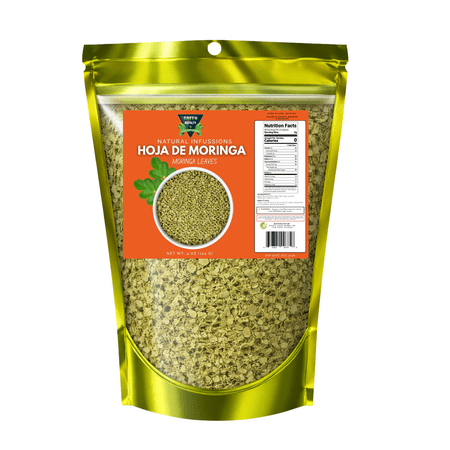 GREEN ROYALTY-Moringa leaves /Makes 30+Cups/Resealable bag for freshness-Moringa Hoja (4OZ)-100% natural