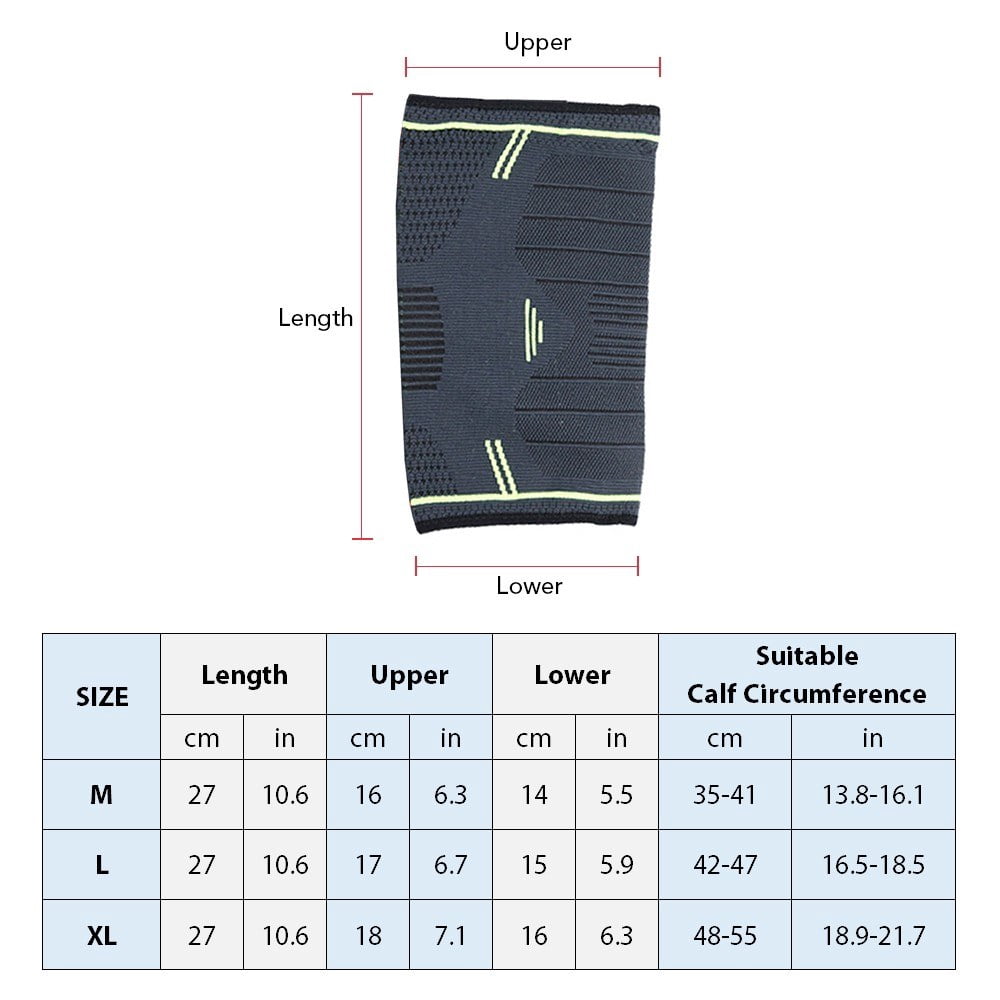 Anti-Slip Compression Knee Pads for Joint Support in Sports
