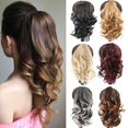 thumbnail image 2 of Women Wig Claw Strong Grip Cross Teeth Anti-break Anti-slip Lace Decor Elastic Spring Solid Color--D, 2 of 5