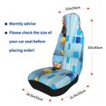 thumbnail image 4 of Sikiie Prague Ratter Dog in Bathtub Car Seat Protector 2 Pack Car Seat Cushion Mat, Car Seat Covers for SUV, Truck, Van, 4 of 7