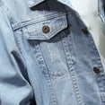 thumbnail image 3 of Miluxas Men's Denim Jacket Casual Regular Fit Button Down Long Sleeve Jean Trucker Jacket, 3 of 8