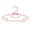 Pink, variant on Bdday Bathroom Towel Storage 10pcs Children Kids Plastic Coloured Coat Hangers Bow Clothes Hanger Kids Children Coat Hanger