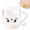 White, variant on 8 oz Double Wall Cat Glass Mug with Cat Tail Handle, Insulated Cute Kitten Shaped Drinking Cup for Coffee Milk Tea Beverages