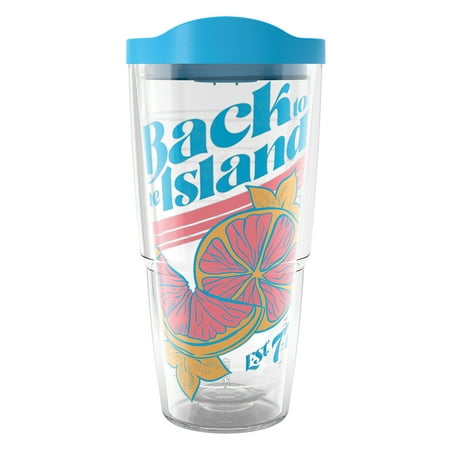 

Tervis Margaritaville - Back to the Island Made in USA Double Walled Insulated Tumbler Travel Cup Keeps Drinks Cold & Hot 24oz Classic