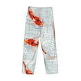 thumbnail image 3 of Lsque Koi Fish Corals,Spring Summer Print Men's Pajama Pants, Lounge Pant - Comfortable Home Wear,Elastic Waistband, Stylish Design-Small, 3 of 9
