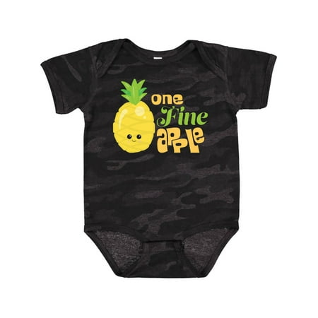 

Inktastic One Fine Apple Cute Pineapple Gift Baby Boy or Baby Girl Bodysuit