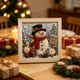 thumbnail image 2 of 3D Christmas Fabric Poke Art Kit, Complete DIY Punch Needle Craft Supplies, Vintage Holiday Wall‑Hanging Decoration for Adults and Beginners, 2 of 5