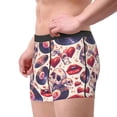 thumbnail image 2 of Picia record rock Skull lips Pattern Men’s Boxer Briefs – Soft & Breathable Underwear, Stretchy & Comfortable Fit, Supportive Pouch Design, Moisture-Wicking-Medium, 2 of 5