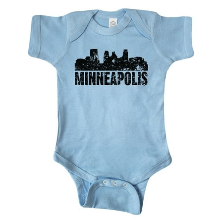 

Inktastic Minneapolis Skyline Grunge Gift Baby Boy or Baby Girl Bodysuit