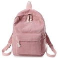 thumbnail image 5 of Mochila escolar para mujer, estilo universitario, personalizada, de terciopelo, para estudiantes de secundaria, 5 of 5