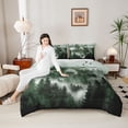thumbnail image 4 of Feelyou Men Bear Animal Queen Comforter Set, Countryside Pine Tree Bedding Set, 3pcs, 4 of 8