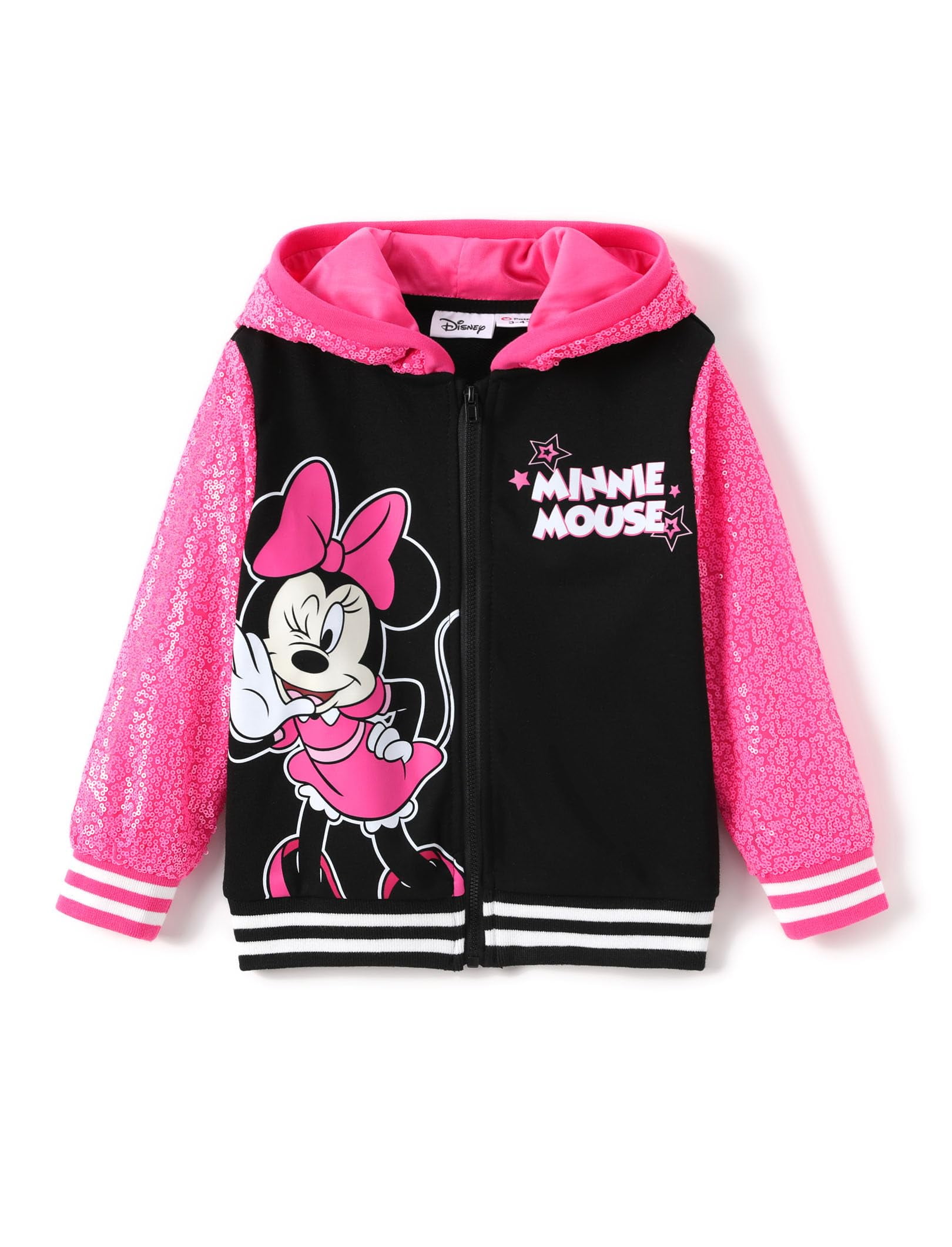 Sudadera con capucha Disney Minnie Mouse Rose con lentejuelas y