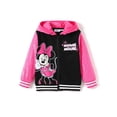 thumbnail image 1 of Sudadera con capucha Disney Minnie Mouse Rose con lentejuelas y cremallera para niñas de 3 a 4 años, 1 of 6