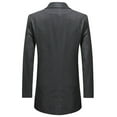 thumbnail image 3 of ohmzyzo Men's Floral Dinner Party Blazers Prom Wedding Stylish Tuxedo Coats for Men One Button Dinner Jacket Tops Dark Gray XXL, 3 of 3